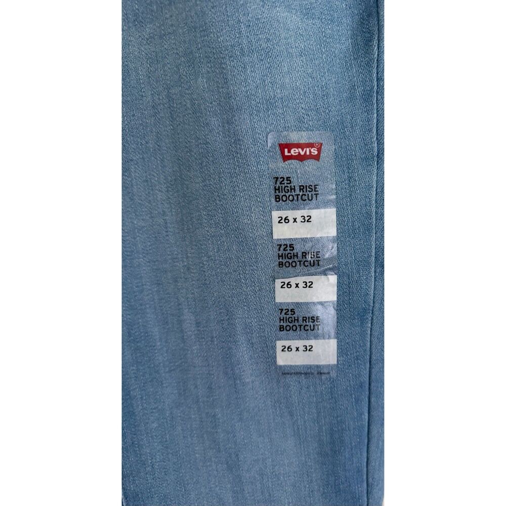 New! Levi's 725 High Rise Bootcut size 26x32 - Picture 3 of 7